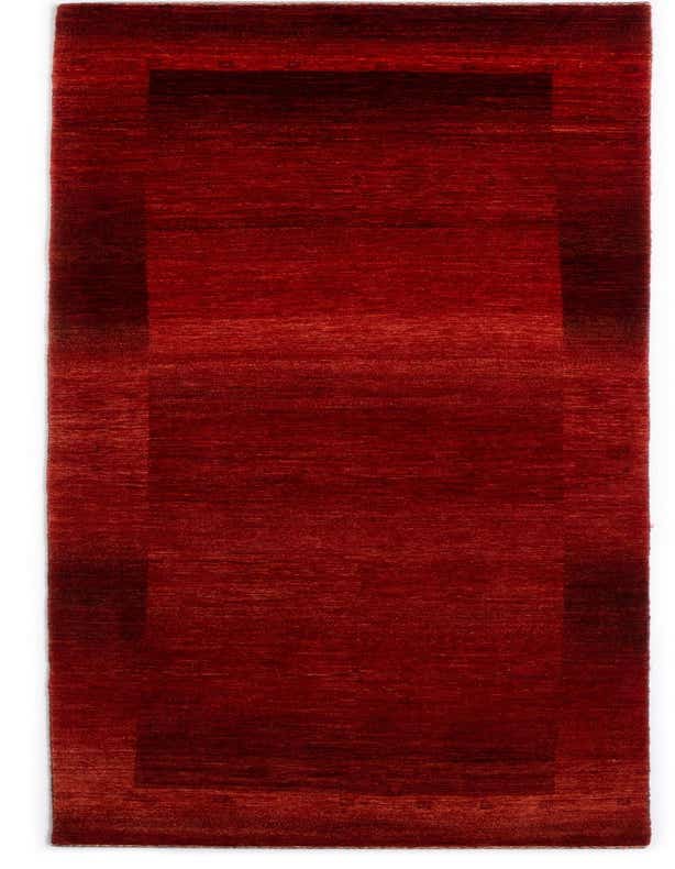 A handmade 11 ft Kashkuli runner rug in varying shades of red, featuring a subtle Persian border pattern, perfect for a hallway.