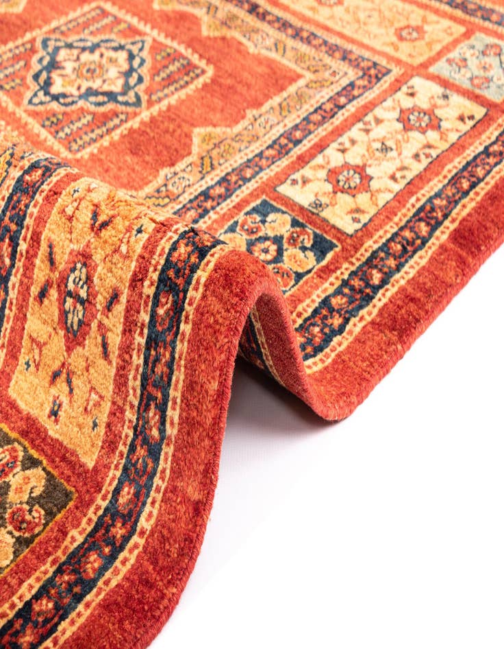 Detail image of  3' 10 x 5' 2 Kashkuli Wool Runner Rug