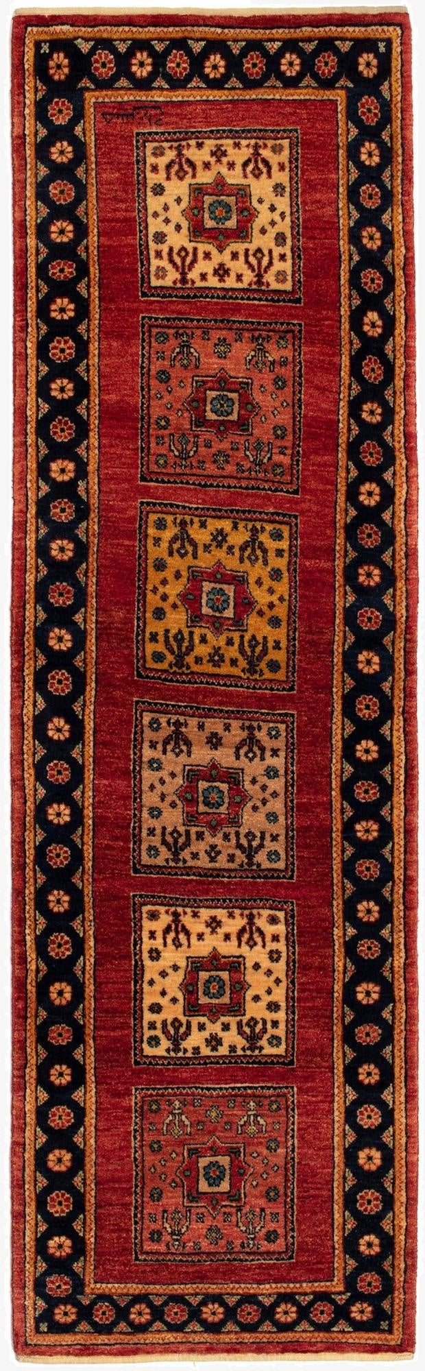  2' x 6' 9 Kashkuli Runner Rug