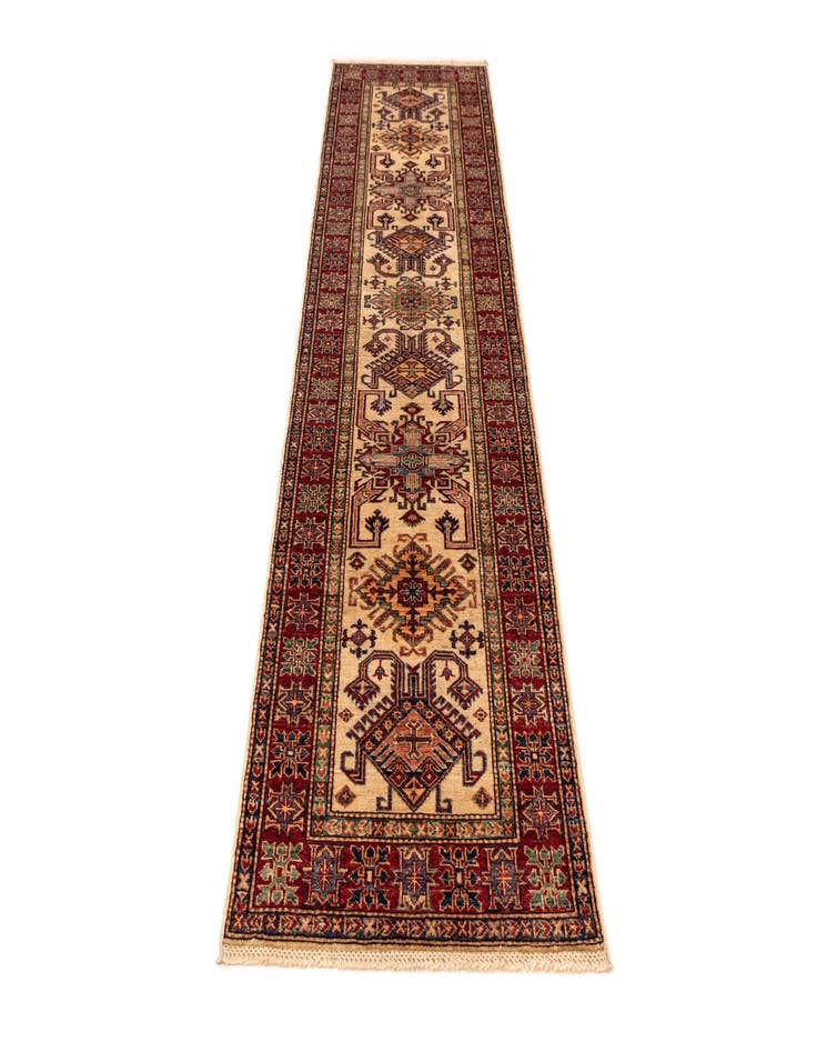 Detail image of  2' 7 x 10' Kazak Wool Runner Rug