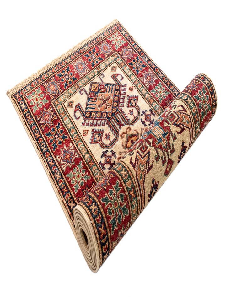 Detail image of  2' 7 x 10' Kazak Wool Runner Rug