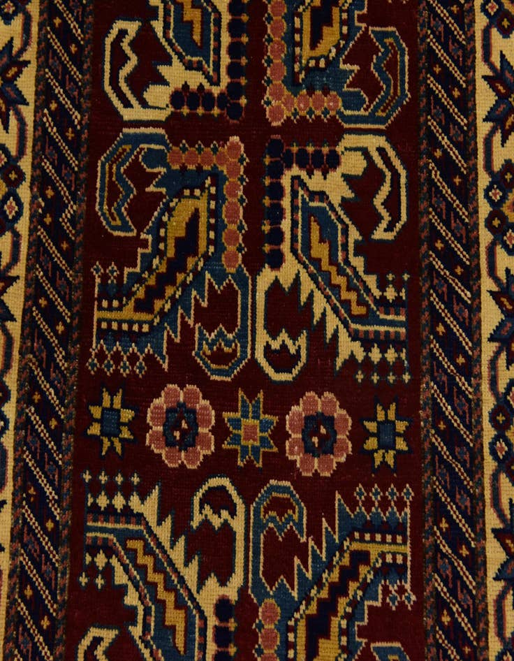 Detail image of  2' 9 x 9' 9  Hand Knotted Kazak Runner Rug