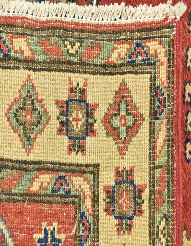 Detail image of  2' 10 x 9' 6  Hand Knotted Kazak Runner Rug
