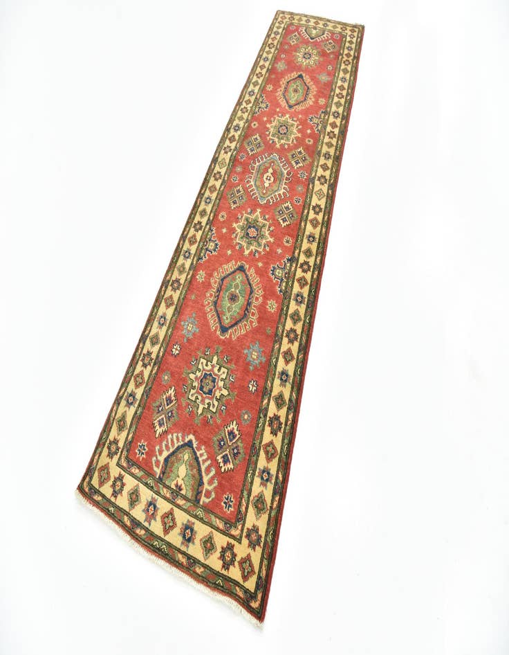 Detail image of  2' 10 x 9' 6  Hand Knotted Kazak Runner Rug