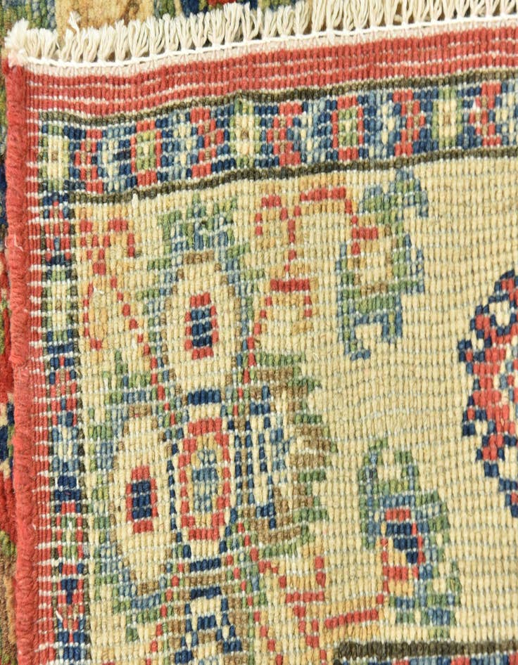 Detail image of  2' 8 x 9' 7  Hand Knotted Kazak Runner Rug