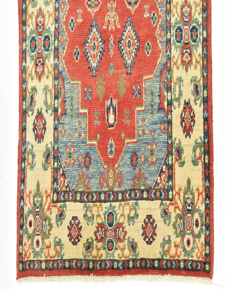 Detail image of  2' 8 x 9' 7  Hand Knotted Kazak Runner Rug