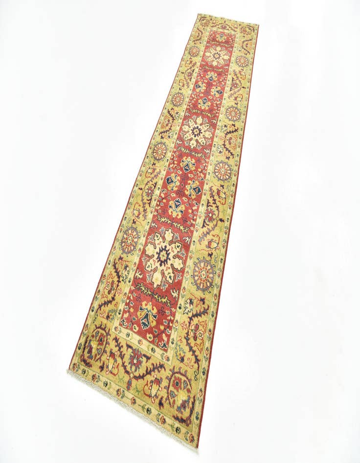 Detail image of  2' 8 x 9' 9  Hand Knotted Kazak Runner Rug