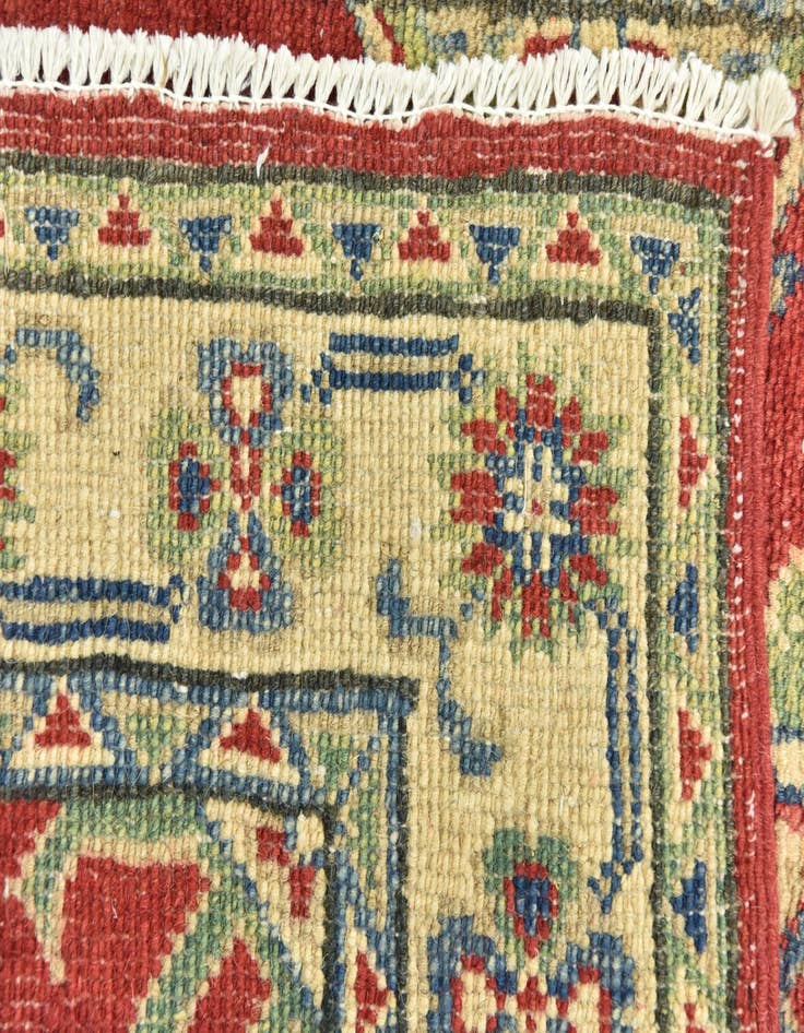 Detail image of  2' 7 x 9' 10  Hand Knotted Kazak Runner Rug