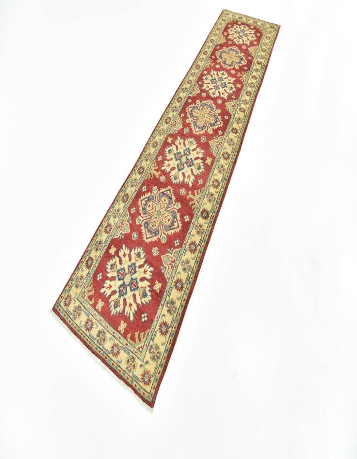 Detail image of  2' 7 x 9' 10  Hand Knotted Kazak Runner Rug