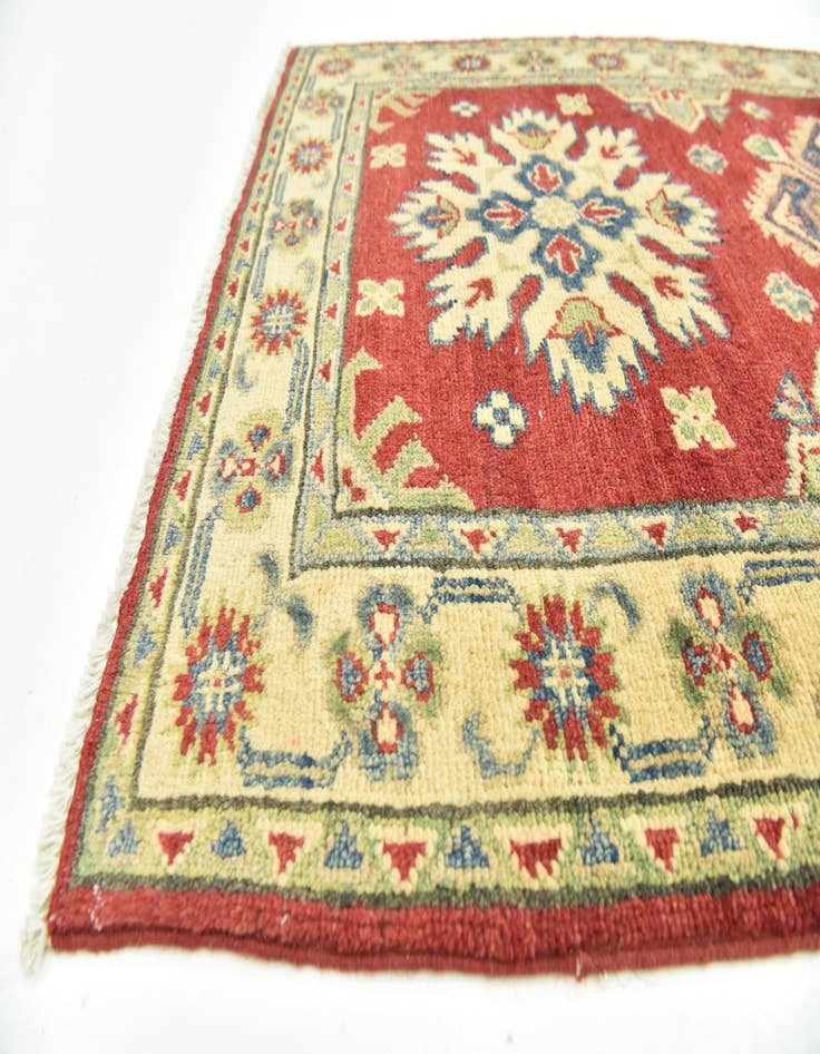 Detail image of  2' 7 x 9' 10  Hand Knotted Kazak Runner Rug