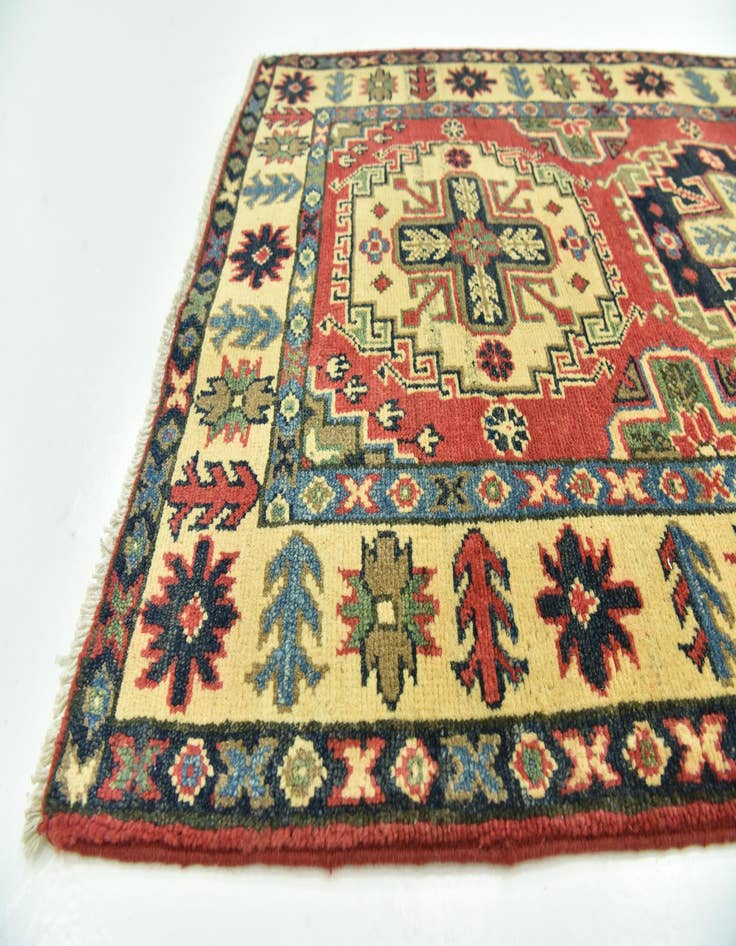 Detail image of  2' 7 x 9' 9  Hand Knotted Kazak Runner Rug