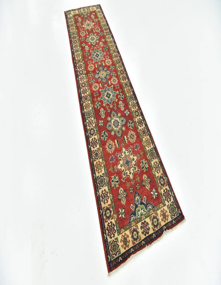 Detail image of  2' 8 x 9' 7  Hand Woven Kazak Runner Rug