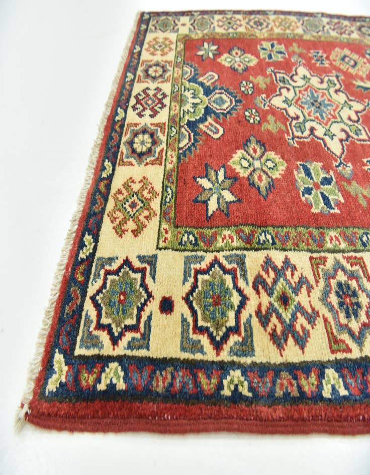 Detail image of  2' 8 x 9' 7  Hand Woven Kazak Runner Rug