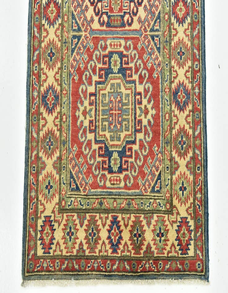 Detail image of  2' 8 x 9' 10  Hand Knotted Kazak Runner Rug