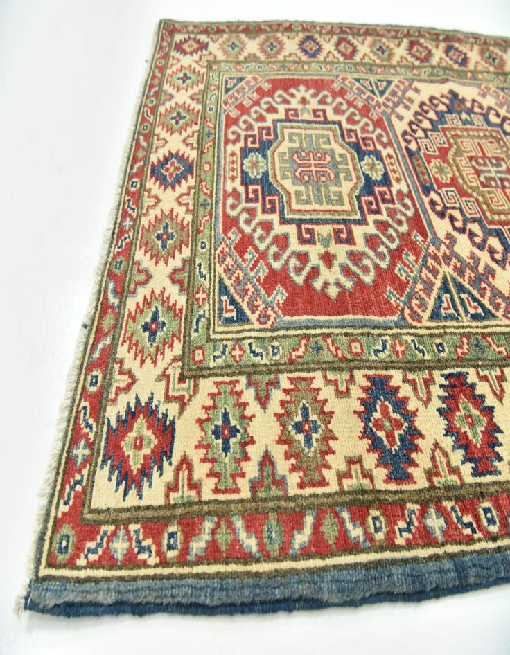 Detail image of  2' 8 x 9' 10  Hand Knotted Kazak Runner Rug