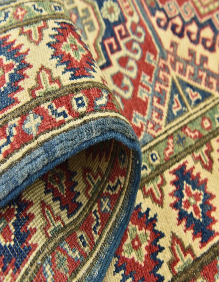 Detail image of  2' 8 x 9' 10  Hand Knotted Kazak Runner Rug