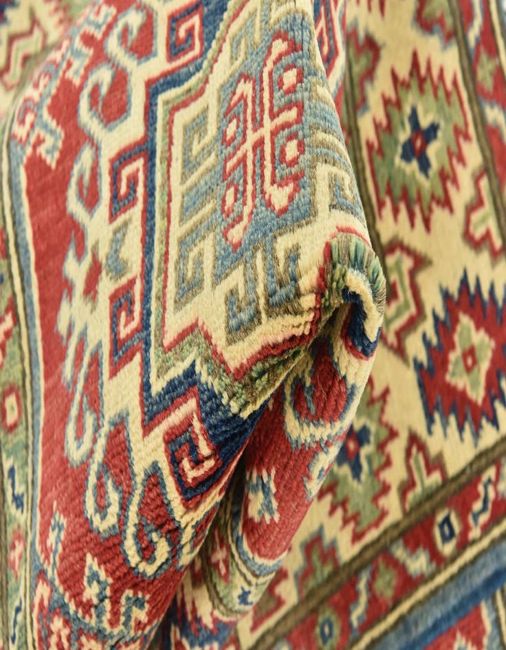 Detail image of  2' 8 x 9' 10  Hand Knotted Kazak Runner Rug