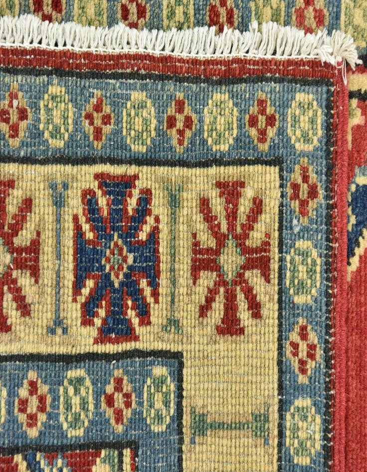 Detail image of  2' 8 x 10' 2  Hand Knotted Kazak Runner Rug