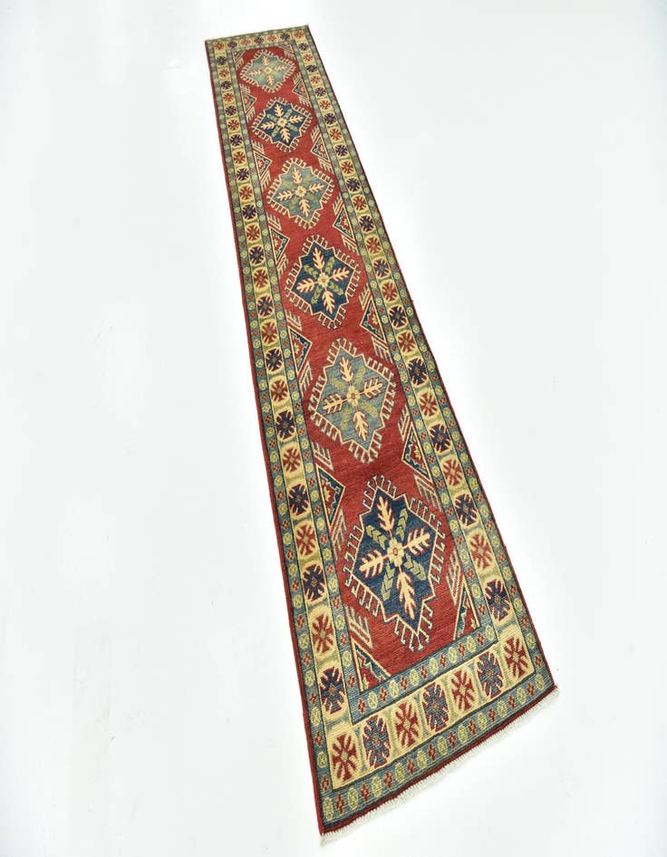 Detail image of  2' 8 x 10' 2  Hand Knotted Kazak Runner Rug