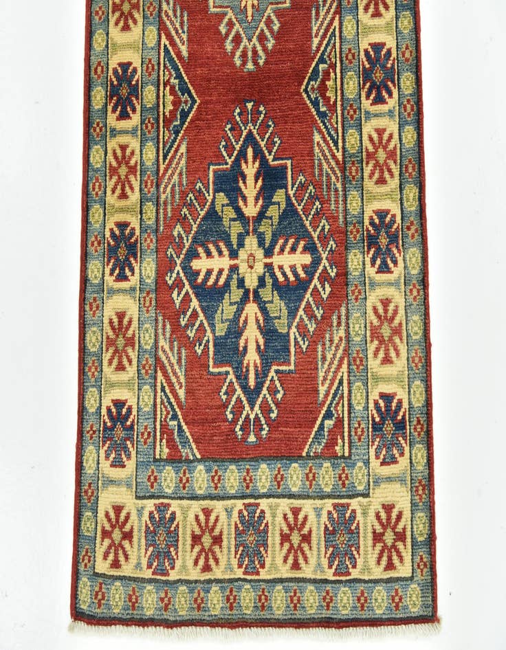 Detail image of  2' 8 x 10' 2  Hand Knotted Kazak Runner Rug