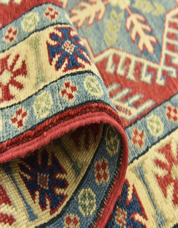 Detail image of  2' 8 x 10' 2  Hand Knotted Kazak Runner Rug