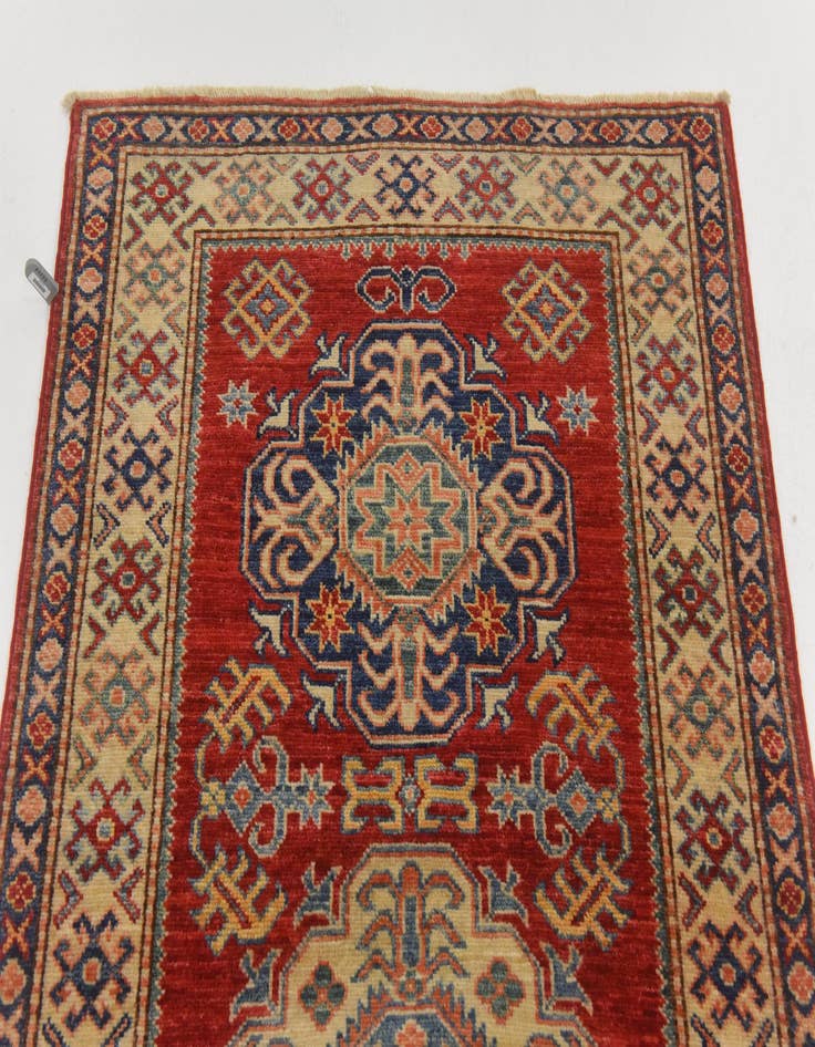 Detail image of  2' 10 x 9' 3  Hand Knotted Kazak Oriental Runner Rug