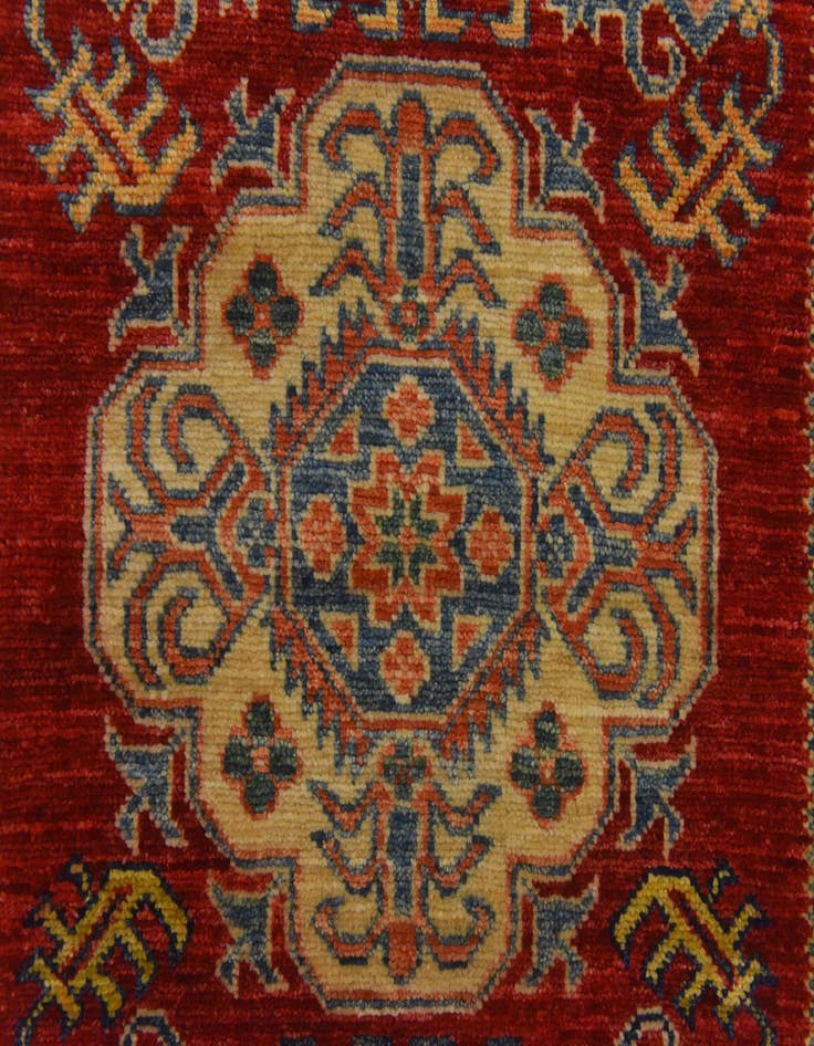 Detail image of  2' 10 x 9' 3  Hand Knotted Kazak Oriental Runner Rug
