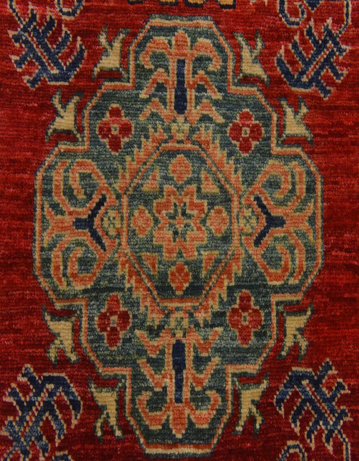 Detail image of  2' 10 x 9' 3  Hand Knotted Kazak Oriental Runner Rug