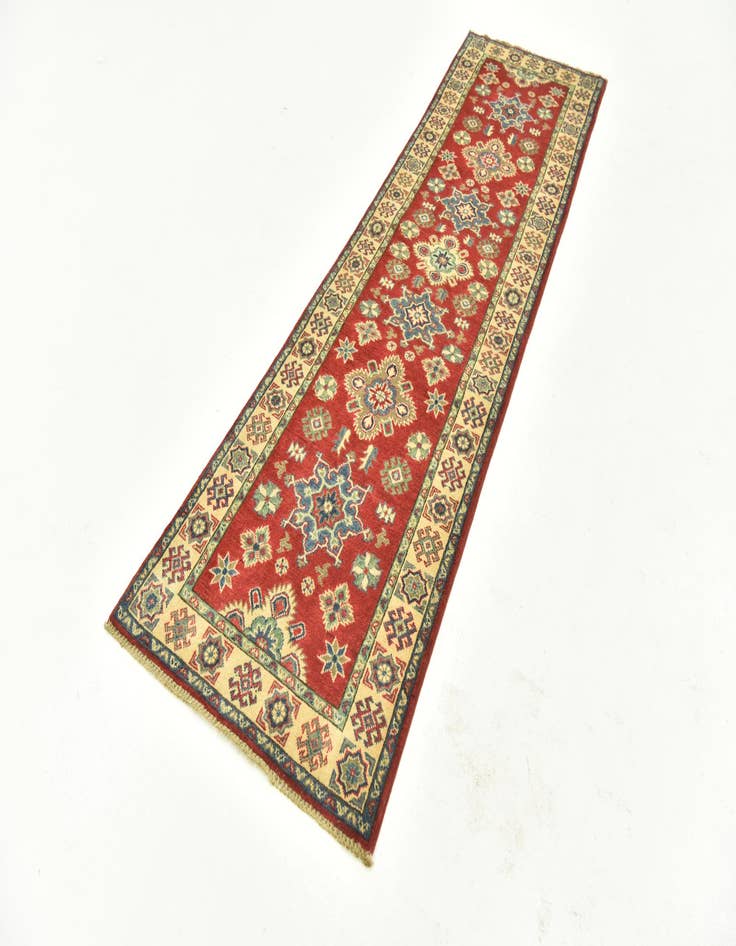 Detail image of  2' 7 x 9' 6  Hand Knotted Kazak Runner Rug