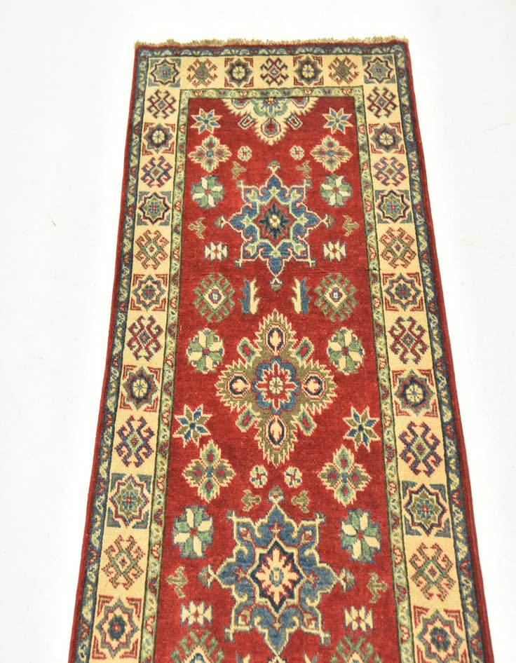 Detail image of  2' 7 x 9' 6  Hand Knotted Kazak Runner Rug