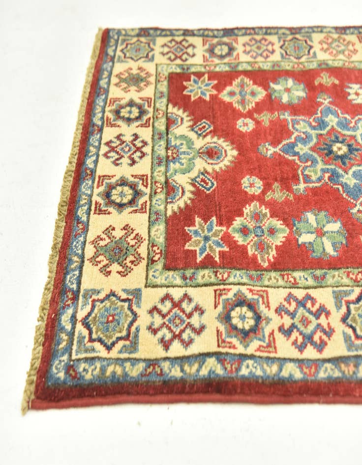Detail image of  2' 7 x 9' 6  Hand Knotted Kazak Runner Rug