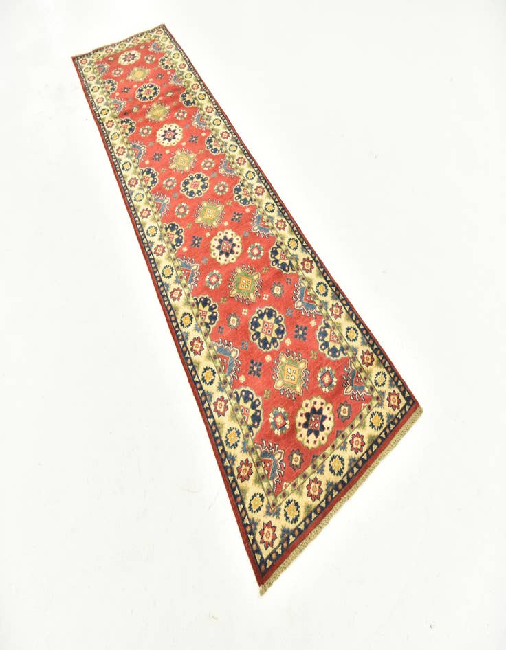 Detail image of  2' 9 x 9' 10  Hand Knotted Kazak Runner Rug