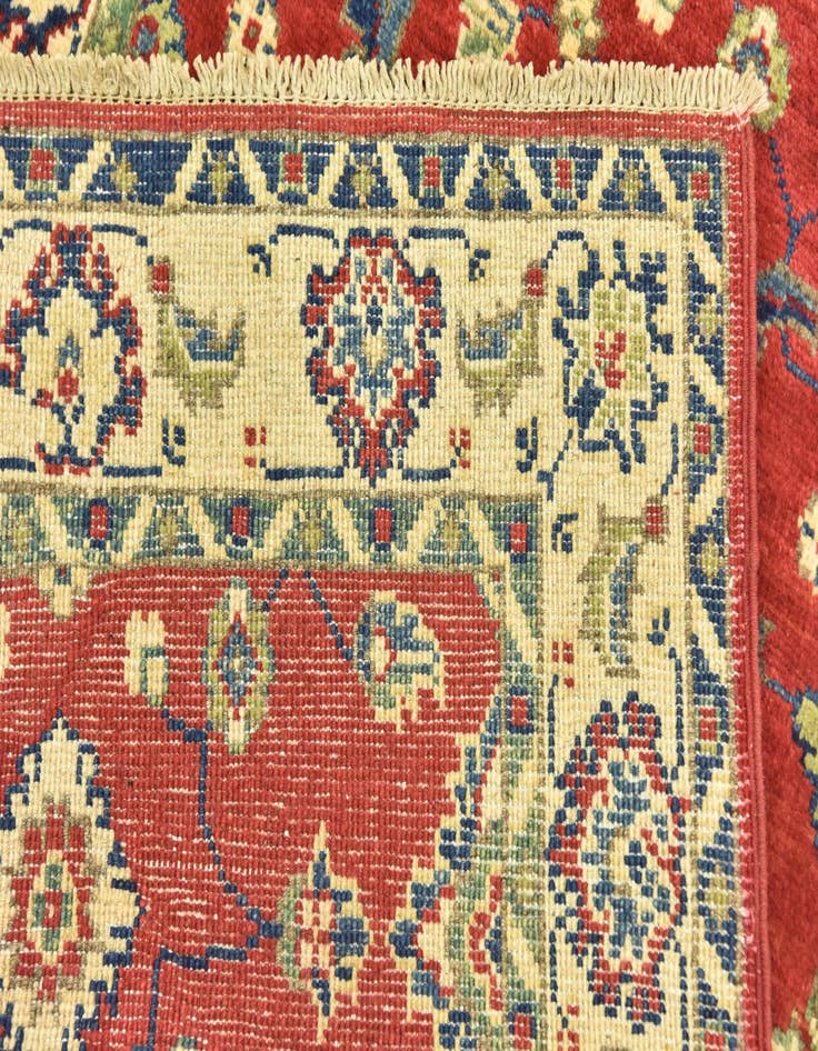 Detail image of  2' 8 x 9' 9  Hand Knotted Kazak Runner Rug