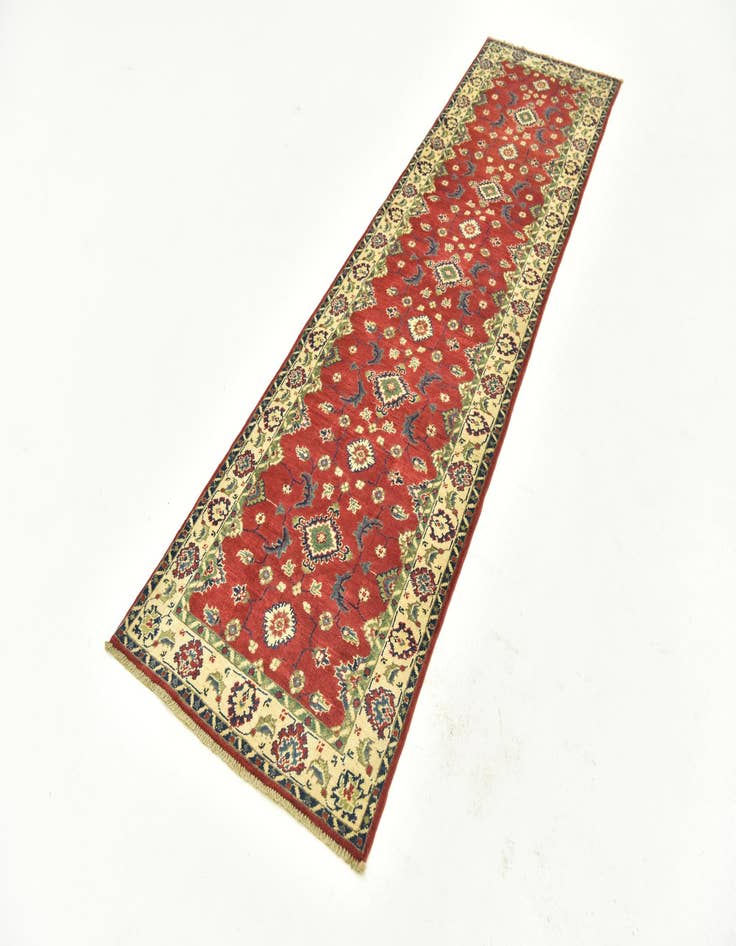 Detail image of  2' 8 x 9' 9  Hand Knotted Kazak Runner Rug