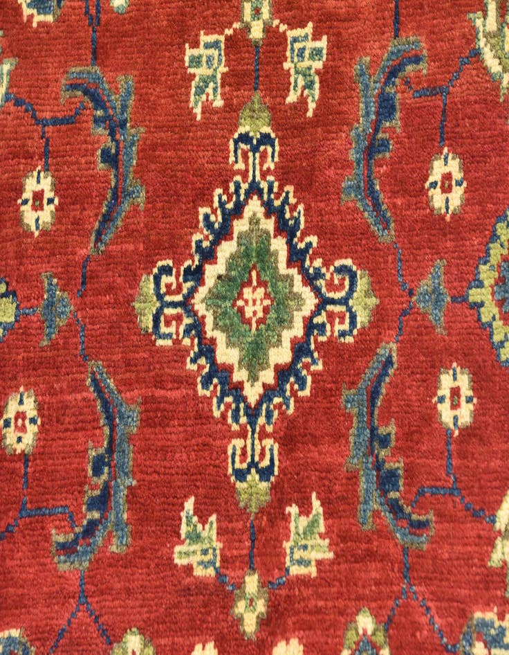 Detail image of  2' 8 x 9' 9  Hand Knotted Kazak Runner Rug