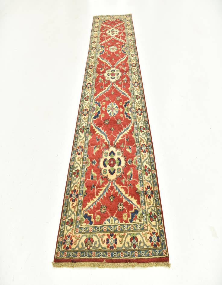 Detail image of  2' 9 x 9' 9  Hand Knotted Kazak Runner Rug