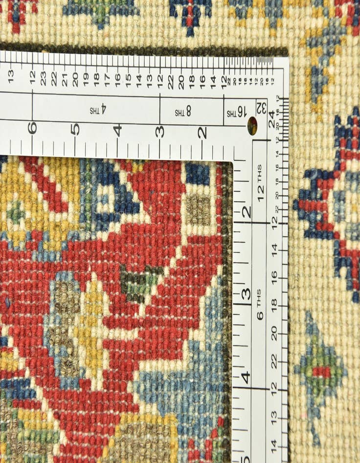 Detail image of  2' 8 x 9'  Hand Knotted Kazak Runner Rug