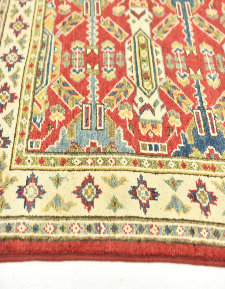 Detail image of  2' 8 x 9'  Hand Knotted Kazak Runner Rug