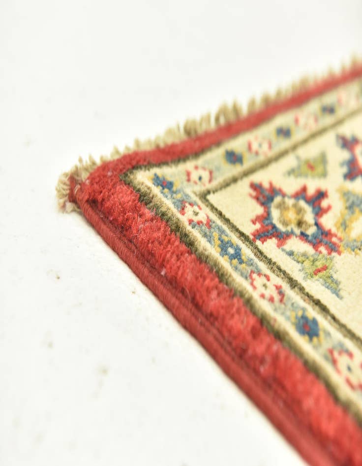 Detail image of  2' 8 x 9'  Hand Knotted Kazak Runner Rug