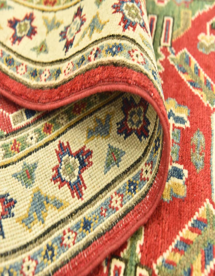 Detail image of  2' 8 x 9'  Hand Knotted Kazak Runner Rug