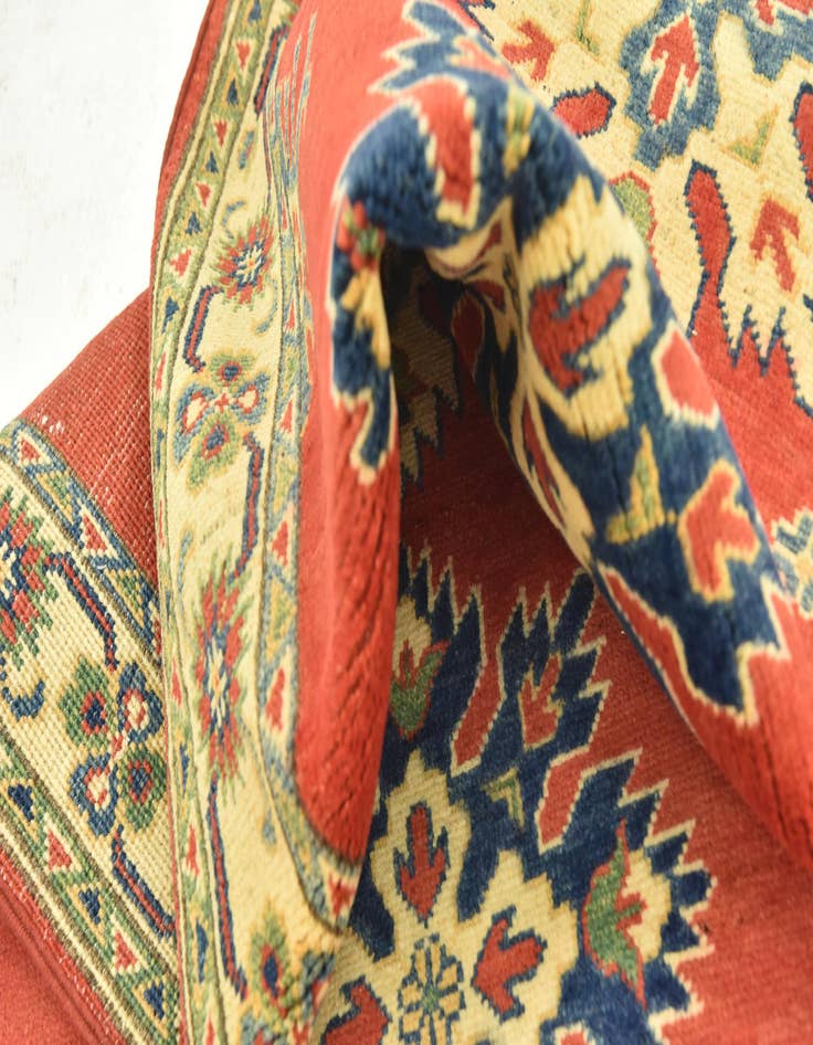 Detail image of  2' 6 x 10'  Hand Knotted Kazak Runner Rug