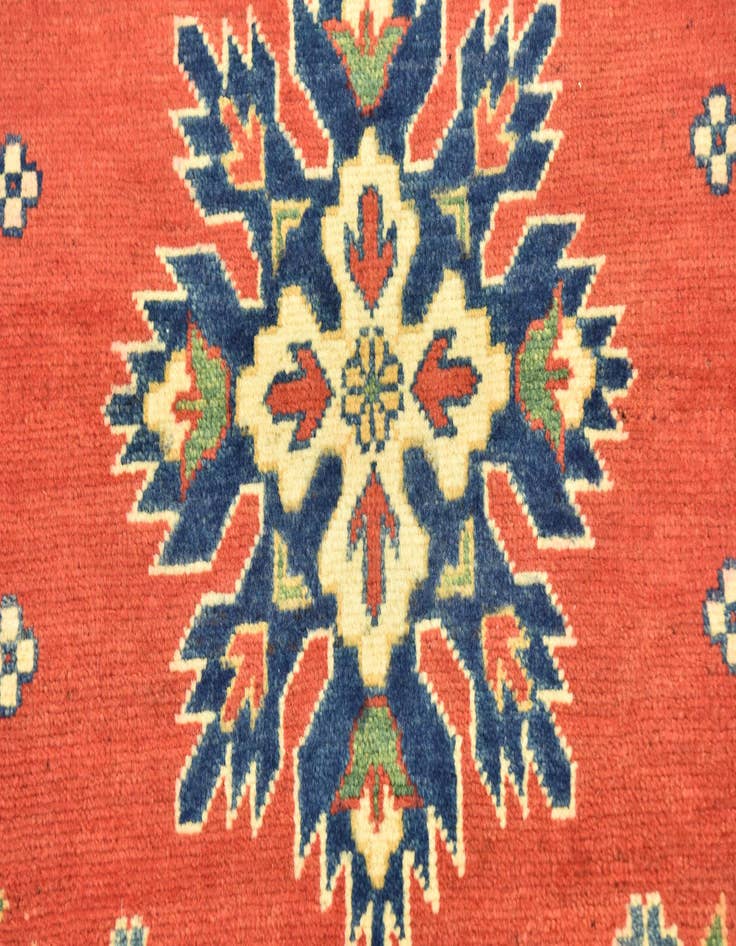 Detail image of  2' 6 x 10'  Hand Knotted Kazak Runner Rug