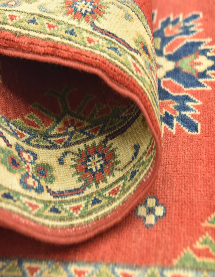 Detail image of  2' 6 x 10'  Hand Knotted Kazak Runner Rug