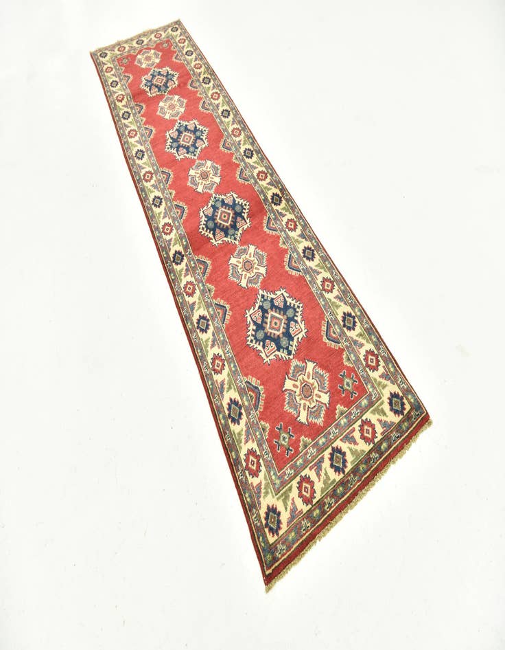 Detail image of  2' 9 x 9' 8  Hand Knotted Kazak Runner Rug