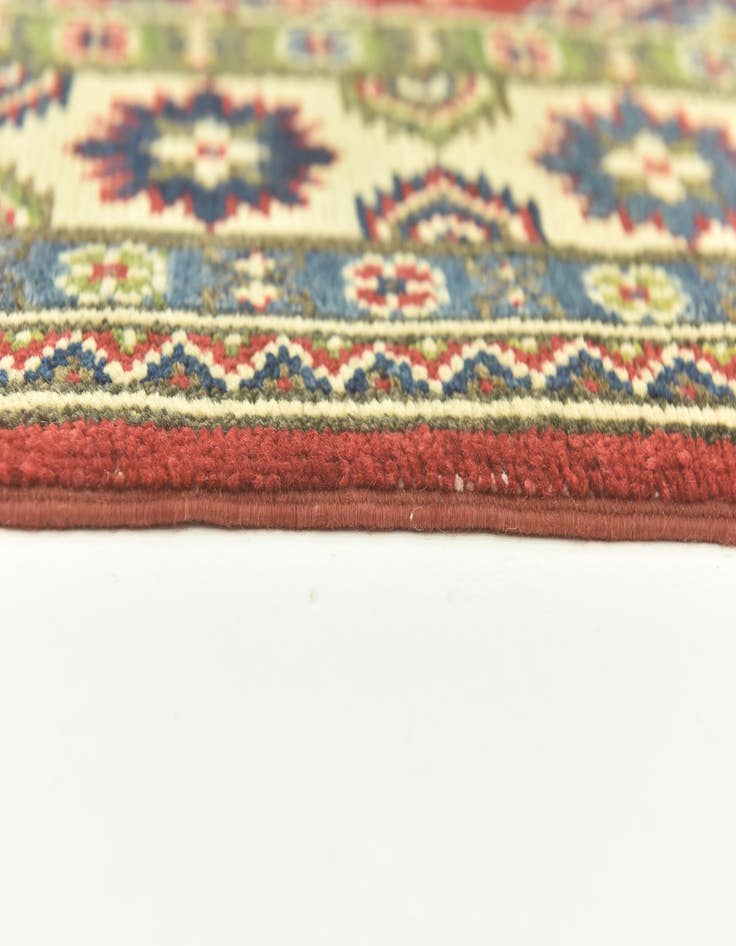 Detail image of  4' x 10' 4  Hand Knotted Kazak Runner Rug