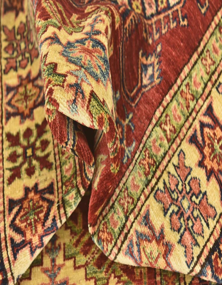 Detail image of  2' 9 x 10'  Hand Knotted Kazak Oriental Runner Rug