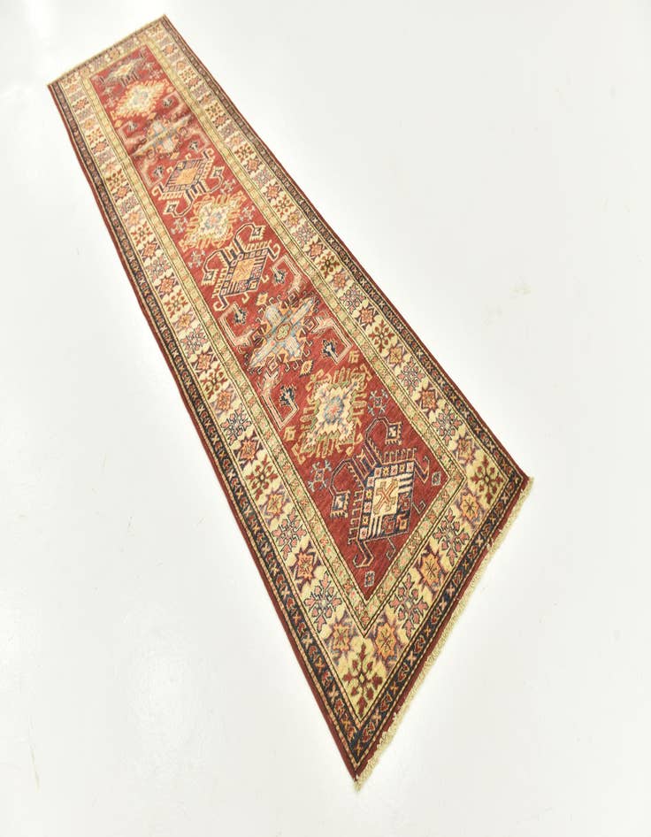 Detail image of  2' 9 x 10'  Hand Knotted Kazak Oriental Runner Rug