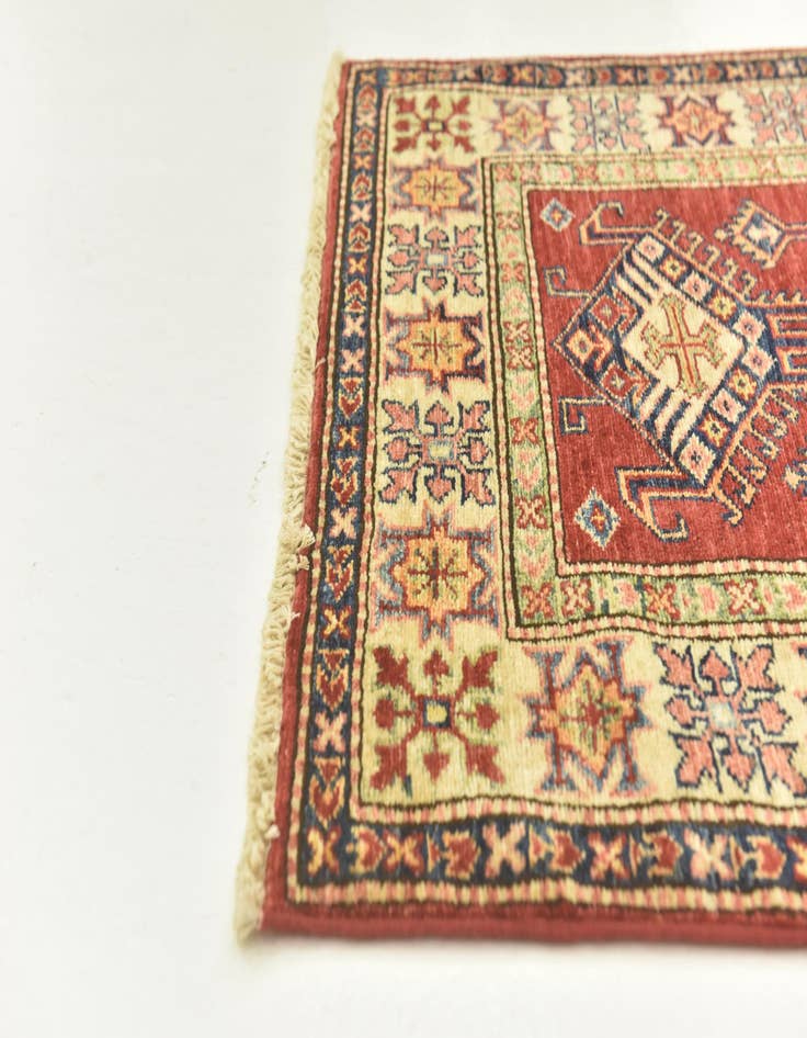 Detail image of  2' 9 x 10'  Hand Knotted Kazak Oriental Runner Rug