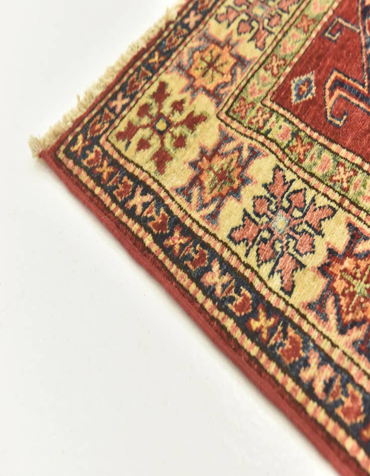 Detail image of  2' 9 x 10'  Hand Knotted Kazak Oriental Runner Rug
