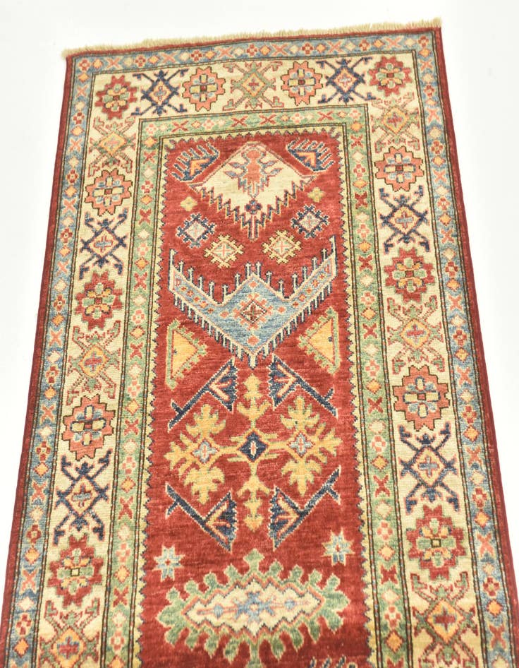 Detail image of  2' 9 x 9' 9  Hand Knotted Kazak Oriental Runner Rug